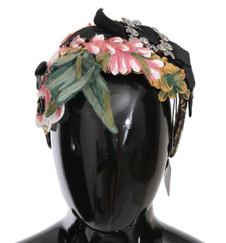 Dolce &amp; Gabbana Elegant Crystal-Embellished Floral Headband