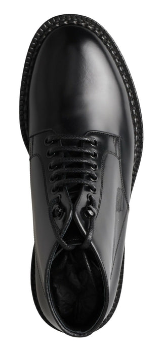 Dolce &amp; Gabbana Elegant Black Leather Men's Boots