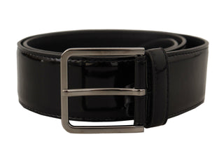 Dolce &amp; Gabbana Elegant Black Leather Belt