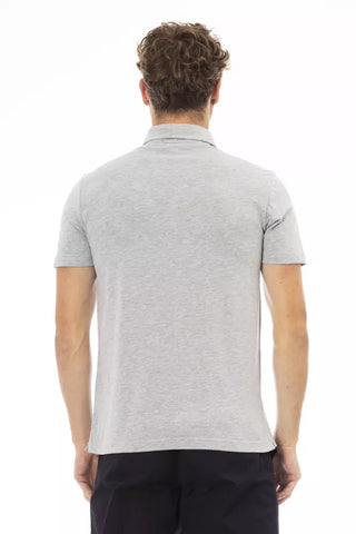 Baldinini Trend Gray Cotton Men Polo Shirt