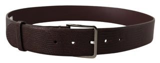 Dolce &amp; Gabbana Elegant Dark Brown Leather Belt