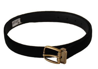 Dolce &amp; Gabbana Chic Velvet Elegance Belt