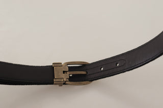 Dolce &amp; Gabbana Elegant Black Leather Designer Belt