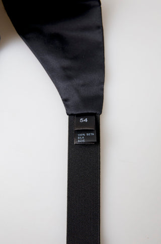 Dolce & Gabbana Elegant Black Silk Cummerbund