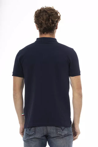 Baldinini Trend Blue Cotton Men Polo