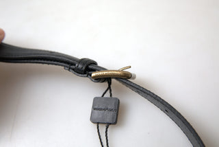 Dolce &amp; Gabbana Elegant Black Italian Leather Belt