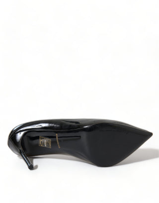 Dolce & Gabbana Elegant Black Patent Stiletto Heels