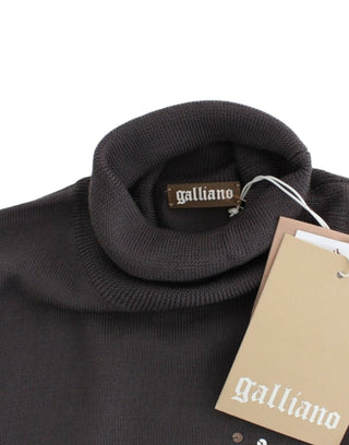 John Galliano Elegant Virgin Wool Turtleneck Sweater