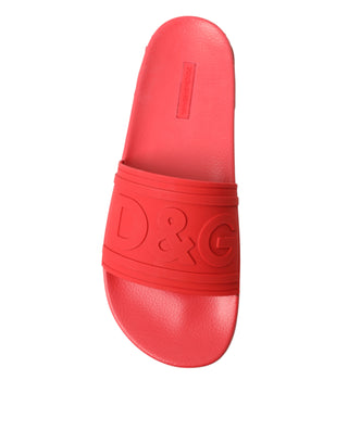 Dolce &amp; Gabbana Radiant Red Men's Slide Sandals