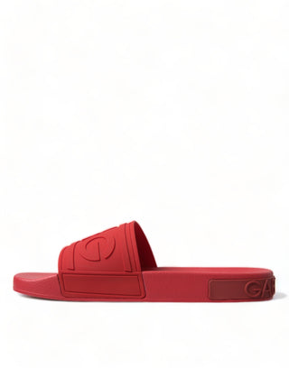 Dolce &amp; Gabbana Radiant Red Men's Slide Sandals