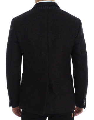 Dolce &amp; Gabbana Bordeaux Alpaga Two-Button Blazer Jacket