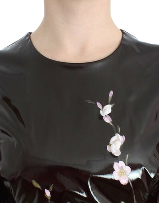 Dolce &amp; Gabbana Elegant Floral Embellished Shift Dress