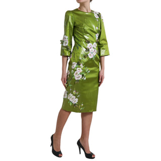 Dolce &amp; Gabbana Floral Elegance Midi Sheath Dress