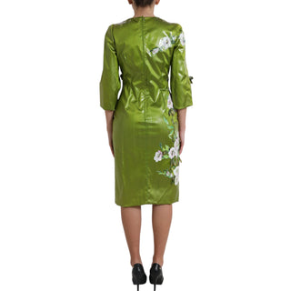 Dolce &amp; Gabbana Floral Elegance Midi Sheath Dress