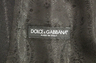 Dolce & Gabbana Elegant Black Striped Single Breasted Dress Vest