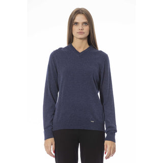 Baldinini Trend Blue Viscose Women Sweater