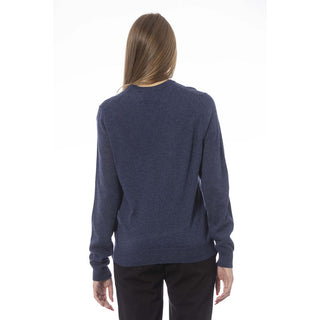 Baldinini Trend Blue Viscose Women Sweater