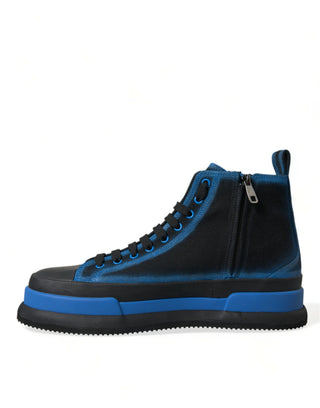 Dolce &amp; Gabbana Elegant High-Top Canvas Sneakers