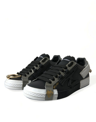 Dolce &amp; Gabbana Elegant Calfskin Low Top Sneakers