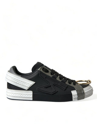 Dolce &amp; Gabbana Elegant Calfskin Low Top Sneakers