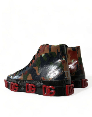 Dolce &amp; Gabbana Chic Multicolor High-Top Sneakers