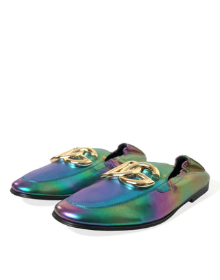 Dolce &amp; Gabbana Elegant Iridescent Loafers for Gents