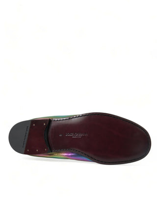 Dolce &amp; Gabbana Elegant Iridescent Loafers for Gents