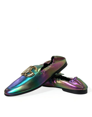 Dolce &amp; Gabbana Elegant Iridescent Loafers for Gents