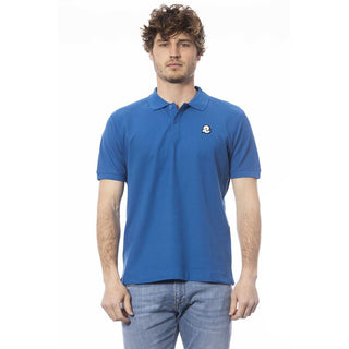 Invicta Blue Cotton Mens Polo Shirt