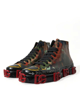 Dolce &amp; Gabbana Multicolor High-Top Sneakers with Luxe Appeal