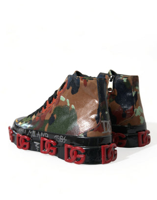 Dolce &amp; Gabbana Multicolor High-Top Sneakers with Luxe Appeal