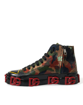 Dolce &amp; Gabbana Multicolor High-Top Sneakers with Luxe Appeal