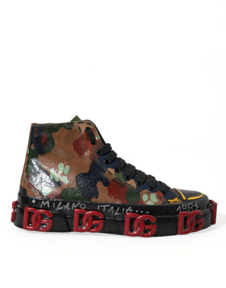 Dolce &amp; Gabbana Multicolor High-Top Sneakers with Luxe Appeal