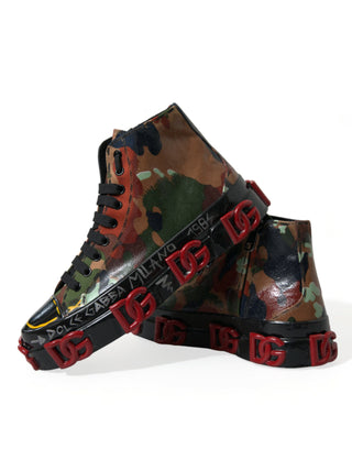 Dolce &amp; Gabbana Multicolor High-Top Sneakers with Luxe Appeal