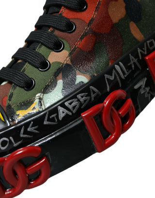 Dolce &amp; Gabbana Multicolor High-Top Sneakers with Luxe Appeal