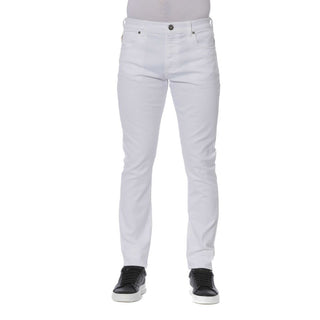 Trussardi Jeans White Cotton Men's Jeans