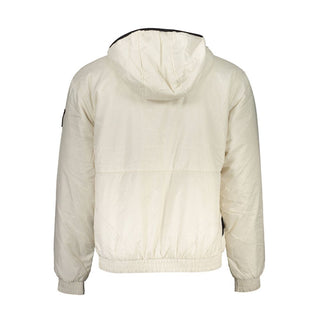 Calvin Klein Elegant Beige Hooded Jacket – Timeless Outerwear