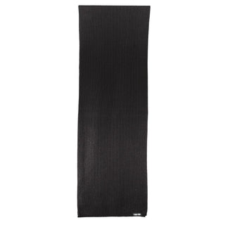 Calvin Klein Elegant Black Cotton Cashmere Scarf