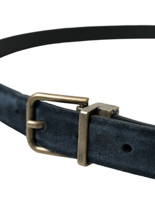 Dolce &amp; Gabbana Elegant Suede Calf Leather Belt