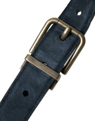 Dolce &amp; Gabbana Elegant Suede Calf Leather Belt