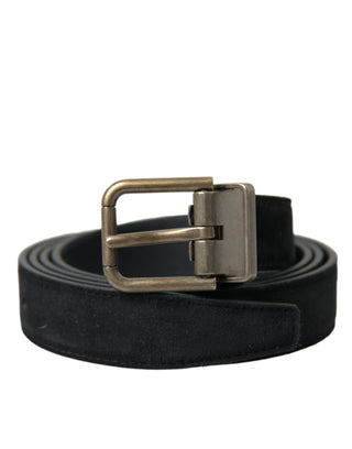 Dolce &amp; Gabbana Elegant Suede Calf Leather Belt