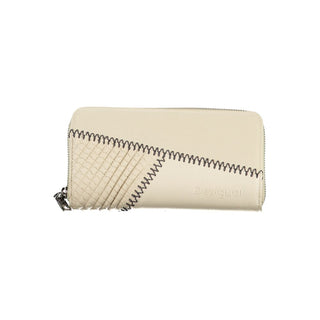 Desigual Beige Chic Wallet with Contrasting Accents