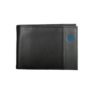 Piquadro Elegant Dual-Fold Leather Wallet with Coin Purse