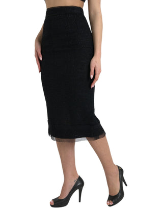 Dolce & Gabbana Elegant High Waist Midi Skirt