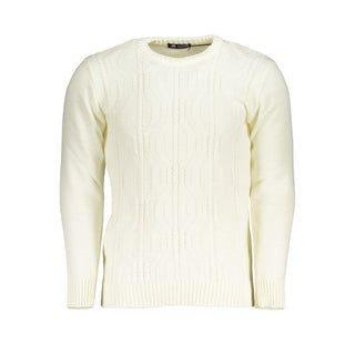 U.S. Grand Polo White Fabric Sweater