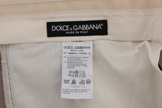 Dolce &amp; Gabbana Chic Beige Chinos Casual Pants