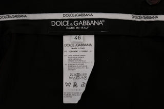 Dolce &amp; Gabbana Elegant Slim Fit Formal Trousers in Purple