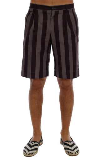 Dolce & Gabbana Casual Striped Cotton Shorts