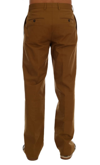 Dolce &amp; Gabbana Elegant Brown Formal Trousers for Men