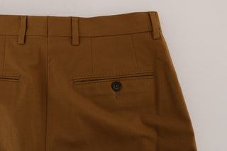 Dolce &amp; Gabbana Elegant Brown Formal Trousers for Men